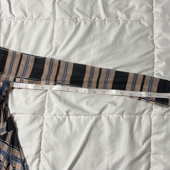 Topshop Plaid Long Sleeve High Waisted Midi Dress Size 4 Vintage-Inspired Print - Picture 6 of 8